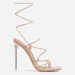Clear Nude Perspex Heel